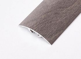 Порог (стык) Русский профиль  разноуровневый декорированный с дюб, 30*1800 мм, Дуб дымчатый